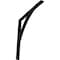 Ekena Millwork Legacy Steel Bracket, Hammered Black 2"W x 24"D x 24"H BKTM02X24X24LEHBL - alternate 1